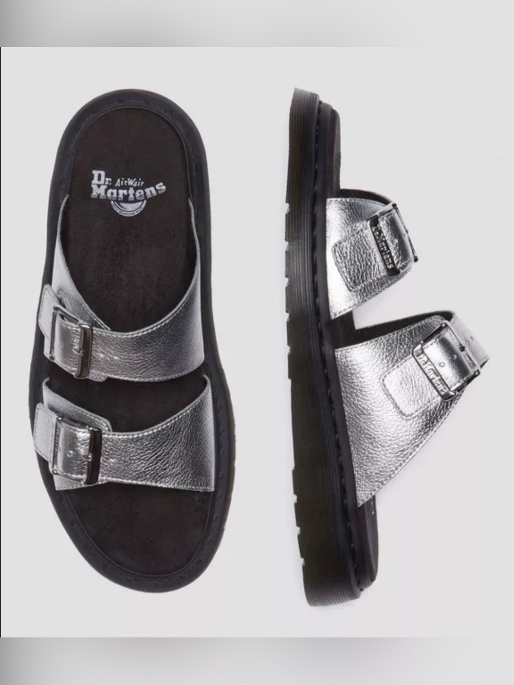 Dr Martens Josef Metallic Leather Slide Sandals
Women’s Size: 10